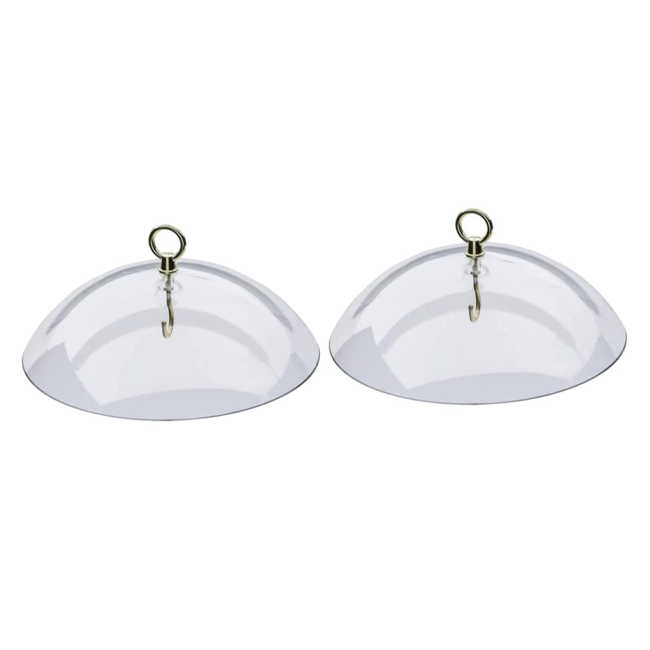 ZHUGI 2pcs Sun Hummingbird Protector Weather Hanging Plastic Dome Accessory Bird Cover Tube Rain for Guard Umbrella-Shaped Proof Flowerpot Outside Top Squirrel Baffle Feeders