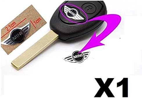 MINI COOPER REMOTE KEY FOB LOGO EMBLEM STICKER DECAL BADGE 20MM (1)