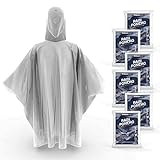 Hagon PRO Disposable Rain Ponchos for Adults (5 Pack)