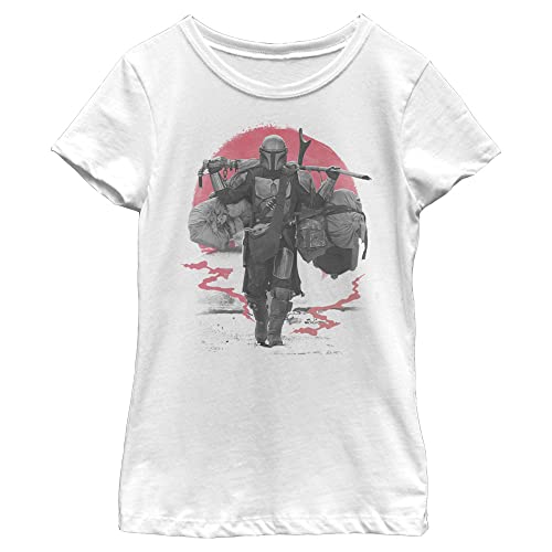 T-shirt court Star Wars Mandalorian blanc taille M pour adolescentes