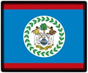 Tapis de souris Tapis de souris Motif – BELIZE Drapeau Football Chaussures de Football – 82024 – Taille env. 24 x 20 cm