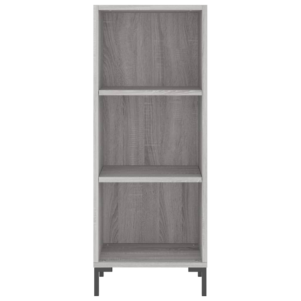 Sonoma - Armario de madera (34,5 x 34 x 180 cm), color gris