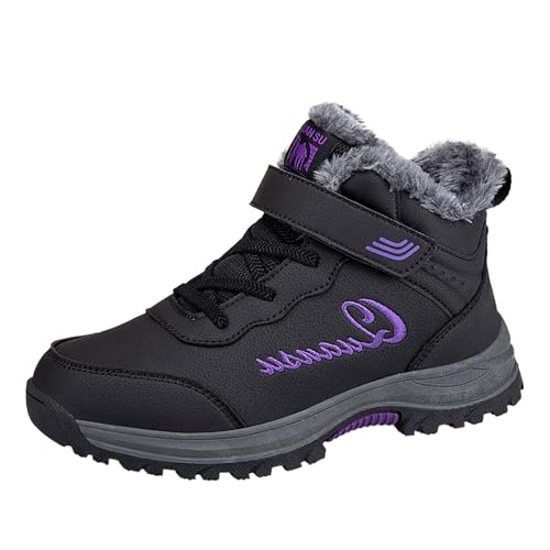 Bottes de neige pour femme contre les pieds froids grâce à la peluche épaisse isolante