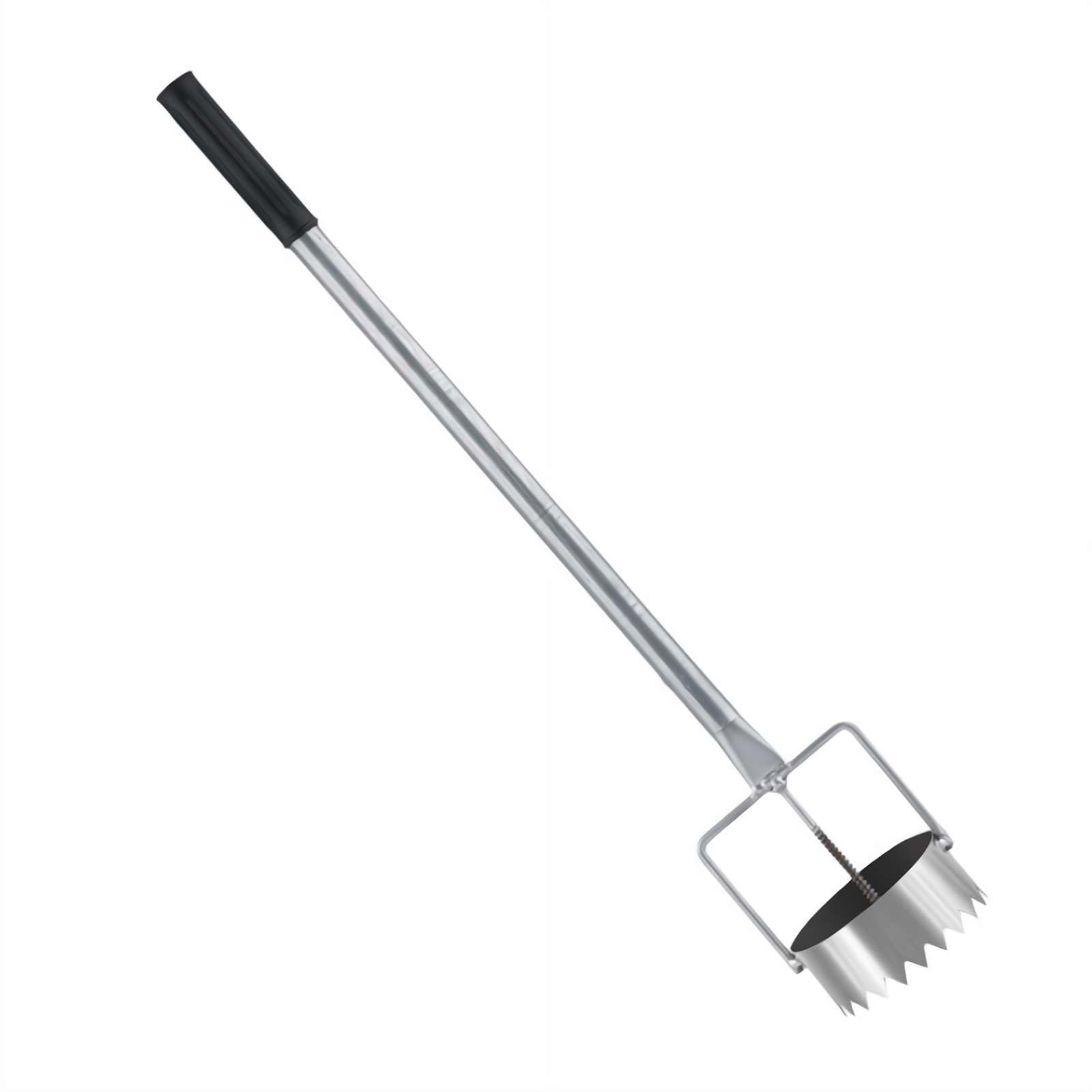 Strumento per fori in plastica per pacciamatura agricoltura, con manico retrattile, strumento per piantare bulbi da giardino, fori di scavo per serre, giardini e fattorie (diametro 9 cm, 1 pezzo)