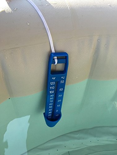 Jumbo Pool Thermometer Aquatix Pro, Premium Water Thermometers with String, Integrated Pocket & Shatter Resistant, Ideal for All Outdoor/Indoor Swimming Pools, Spas, Hot Tubs & Ponds