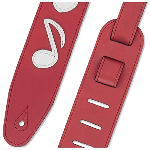 Amazon | 【正規品】 RENEGADE ギターストラップ 本革 白音符