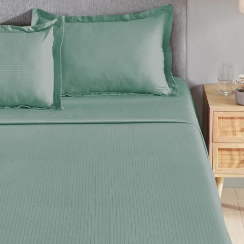 Image of myTrident Bedsheet for Double Bed King Size | 108 inch x 108 inch | Cedar