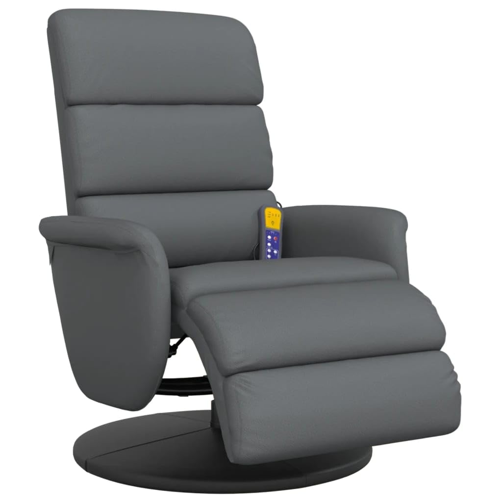 Fauteuil inclinable de massage avec dossier réglable et repose-pied pour relaxation maximale