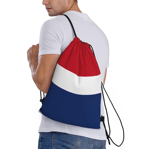 Small Drawstring Bag - Sport Dutch flag Print Sackpack for Yoga, Dance, Travel, Hiking - Lightweight Storage3