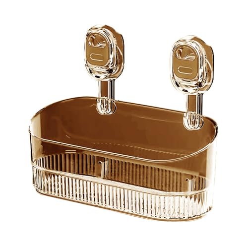 Vdaxvme Caja de almacenamiento de baño con fuerte carga, organizador de ducha transparente, estante de maquillaje para baño y dormitorio