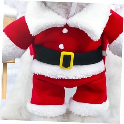 Disfraz Navideño para Perro Santa Talla S Rojo miniatura 6