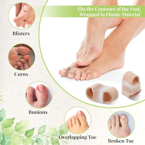 Image of K.K. VillA Toe Separators for Men And Women,Bunion Corrector Relief for Men,Hammer Big Toe Straightener for Overlapping Toe Breathable, Bunion Corrector, Toe Hallux Valgus Separator with 2 Loops (L)