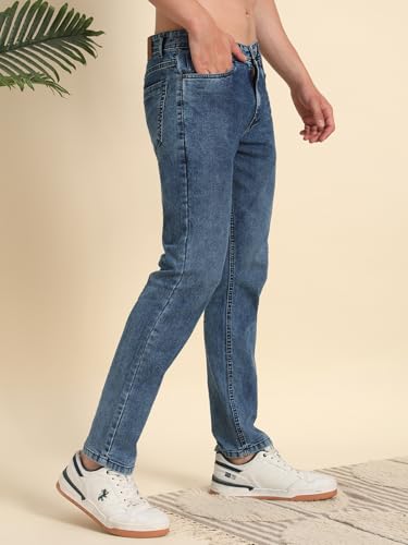 Image of Vogaan Regular Fit Stretchable Jeans for Men | Men's Stylish Denim Cotton Pants