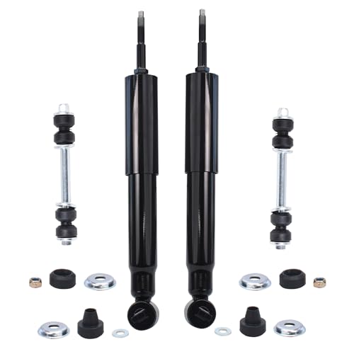 Image of Detroit Axle - 2WD Front 4pc Shock Absorbers Kit for 1997-2002 Ford Expedition, 1997-2003 F-150, 1997-1999 F-250, 1998-2002 Lincoln Navigator, 2 Shock Absorbers 2 Sway Bars Replacement