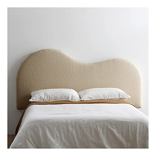 PFCDZDU Headboard Upholstered Backrest, Bedside Cushion Reading Pillow with Detachable Cover, Lumbar Support Bolster for Home Hotel, 4 Colors (Color : Light Brown, Size : 160X60CM)