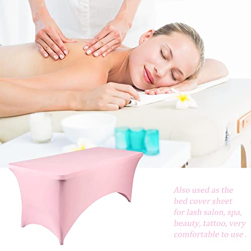 50% Off 4-Pack Pink Spandex Table Covers for Parties & Weddings - Image 7