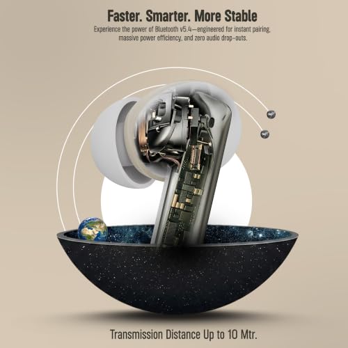 Image of AROMA TWS30 Upto 50Hr Playtime*, Dual Paring, BT V5.3, Fast Charging, Heavy Bass Bluetooth