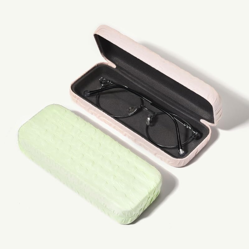 ENGENDER Sonnenbrillenetui Brillenetui, tragbare Aufbewahrungsbox for Brillen und Sonnenbrillen, klassisches Reisebrillenetui for Damen, Herren Kinder