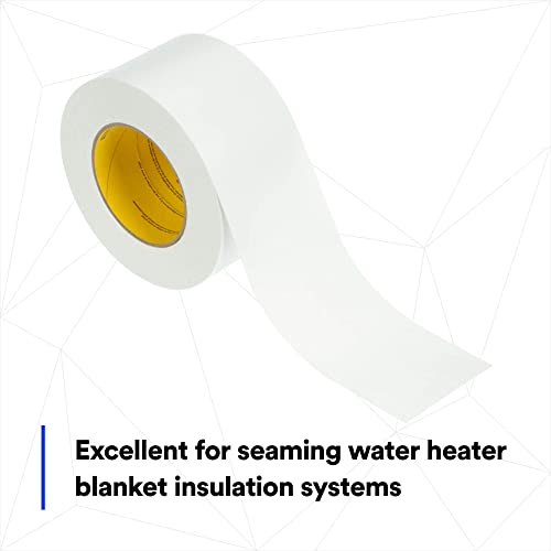 Image of 3M Venture Tape Vinyl Seaming Tape 460V, White Color, Embossed, Resists Lifting, Cold Weather Adhesion, 2.83 in x 50 yd