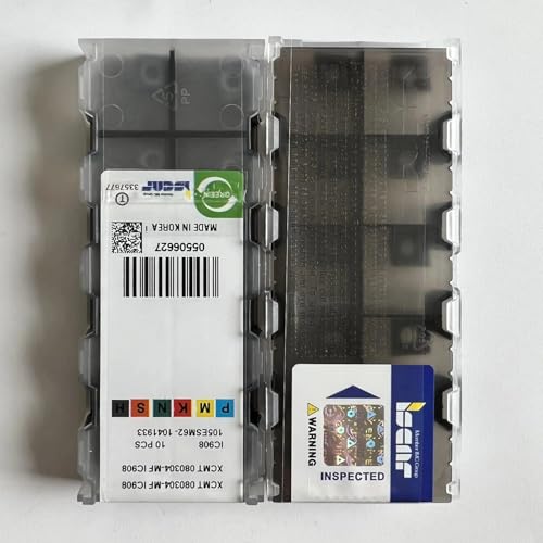 Inserts XCMT080304-MF IC908 plaquettes carbure pour réduire l'usure des outils de tournage CNC