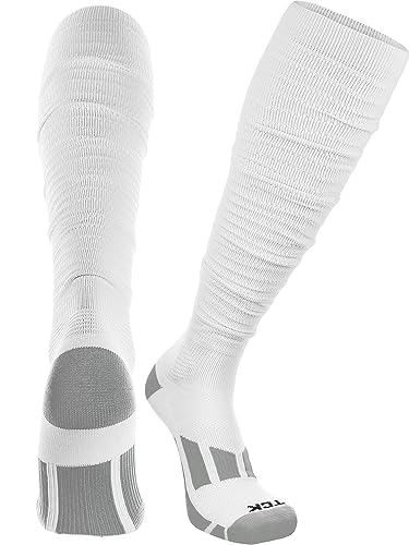 Football Scrunch Socks, Pre-Scrunched – Extra-Long Moisture-Wicking Over the Calf Socks for Youth, Boys & Men | Made in USA