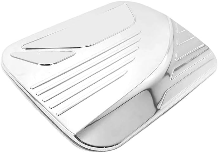 Fuel Tank Cover Compatible With Toyota RAV4 2025 2024 2023 2022-2019 Oil Cap Gas Cover Trim Exterior Car Accessories ABS 1PC(B Glossy Chrome Style)