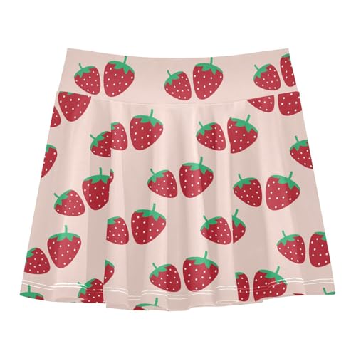 Girls Athletic Skirt with Pockets for 3-12Y Kids Golf Running Skort