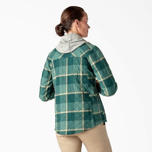 Dickies Women’s Flannel Hooded Shirt Jacket3