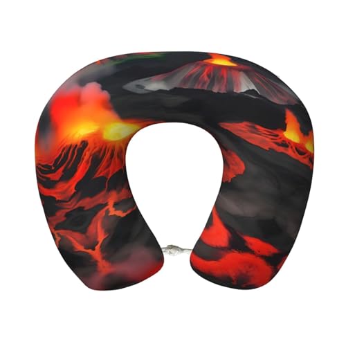 Almohada de Viaje de Espuma Viscoelástica Negra miniatura 1