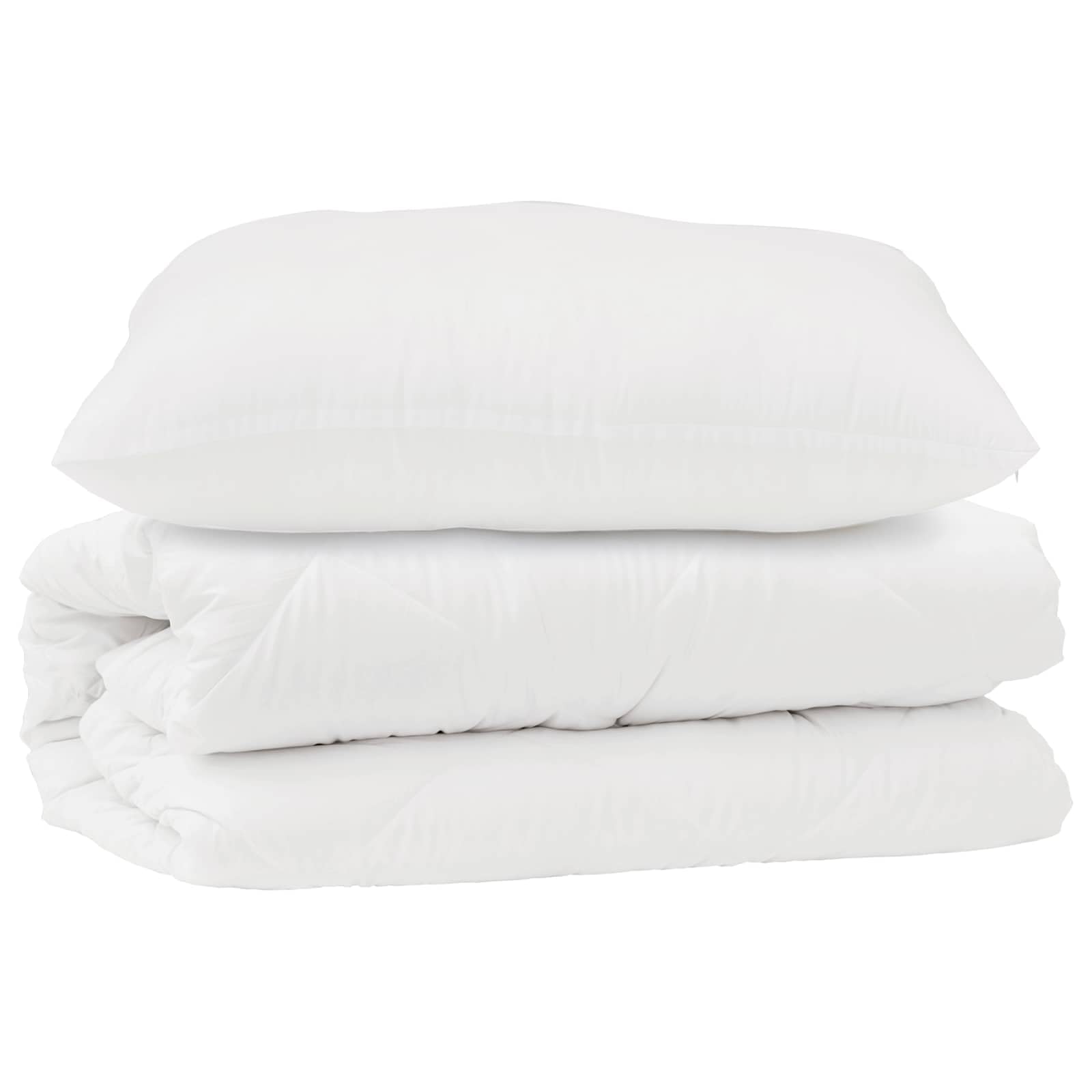 Set di Piumoni con Cuscino 2 PCS Bianco Microfibra, Casa e Giardino,Biancheria,Lenzuola e Coperte, 4.42kg-3376840