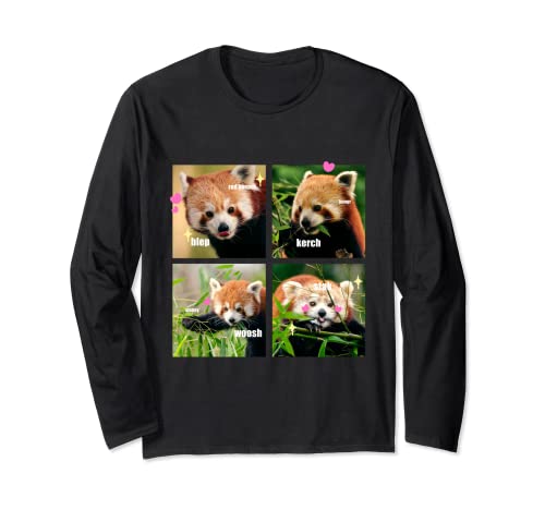 La divertente t-shirt meme progettata su misura presenta una grande immagine colorata di panda rossi che è stata stampata professionalmente per garantire una qualità di stampa di lunga durata