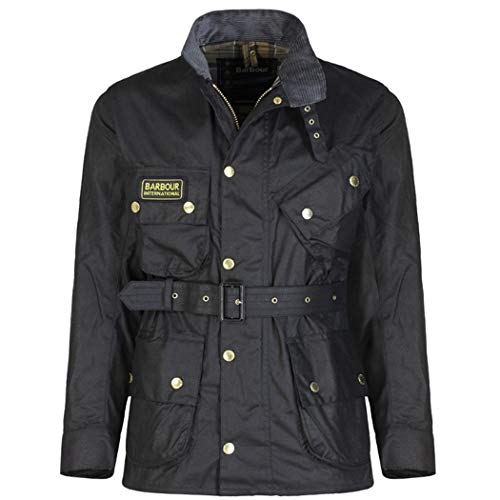 Barbour International Original Wax Jacket Black (FR/ES, Números, 36, Regular, Regular)