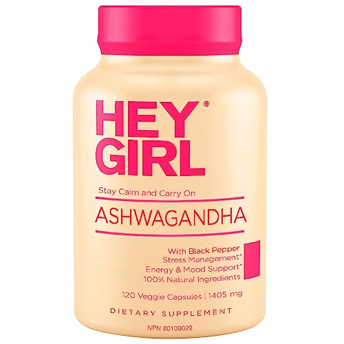 Hey Girl Nutrition The Ultimate Wellness Bundle: Ashwagandha & Stay Healthy Vitamins - 120 Ashwagandha Pills 1405Mg + 60 Stay Healthy Capsules #TOP1