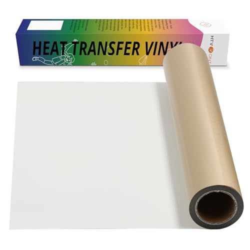 Image of HTVRONT Heat Transfer Vinyl Champagne HTV Rolls - 12 inch x 15ft Champagne Gold Iron on Vinyl for All Cutting Machines, White HTV Vinyl for Shirts - Easy to Cut & Weed for Heat Vinyl Design