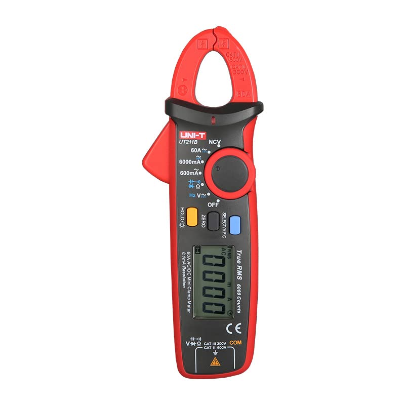 UNI-T UT211B 60A Mini Clamp Meter True RMS Data Retention LCD Backlight VFC Frequency Conversion Function Zero Measurement