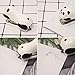 Honbay Portable Mini Cute Panda Desktop Stapler Set with 1000PCS No.10 Staples for Office School Home or Travel Use