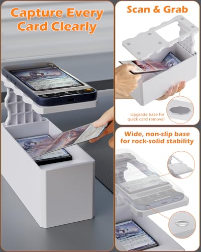 CloudValley TCG Card Scanner Stand for MTG Collector Trading Cards, 【ABS Material】Adjustable Holder for Phone Scanning,【Fast Scan & Price Check】Compatible with ManaBox APP（Non-3D Printing） — view 2