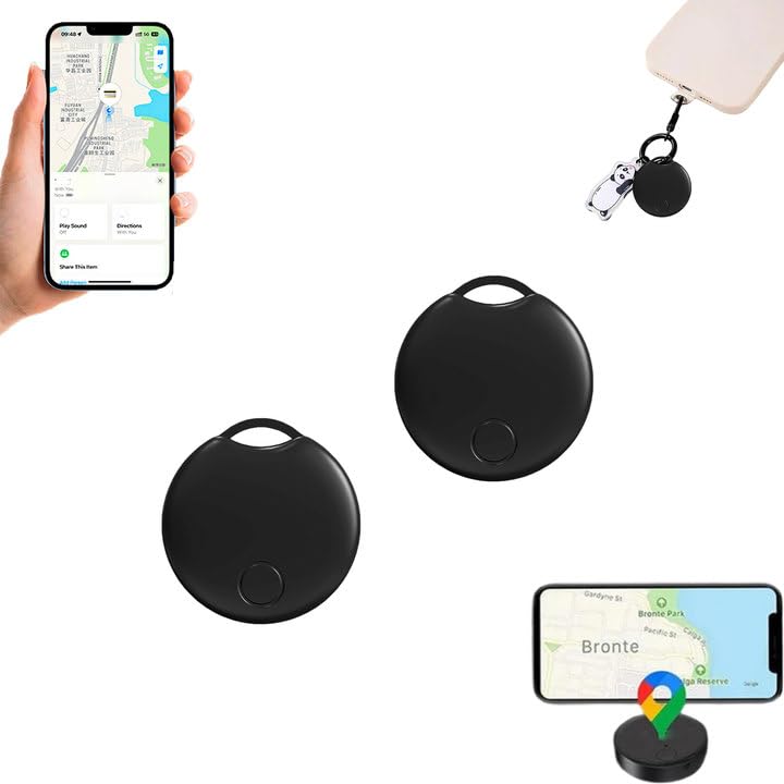 SafeSync GPS Tracker Vehicles Tracker Device Hidden for Car Safesync GPS Tracker for Vehicles Trucks Pets Valuables (Black-2pc)