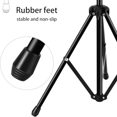 Image of EastRock Music Stand, Professional Collapsible Portable Light Weight and Adjustable Folding Music Stand-Book Stand (Dual-use), Book Clips, Portable Carry Bag