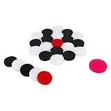 PREM SAGAR 6mm Acrylic Sheet Carrom/Carom Coins and Striker set (Pack Of 25) (Solid)