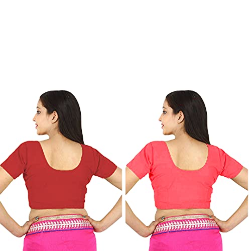 Image of Namita Women's Rubia Cotton Solid Half Sleeve Blouse