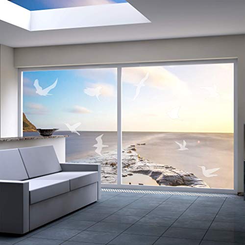 QUALIVEAU® Pegatinas anticolisión grandes repelentes de pájaros Cover