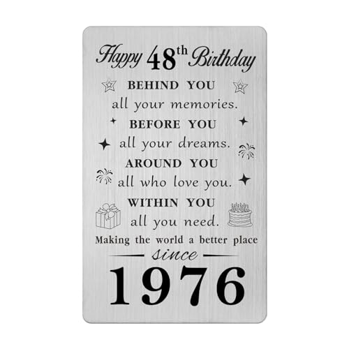 48th Birthday Keychain Gift For Men Born In 1977 - Stainless Steel Legend Was Born Key Ring