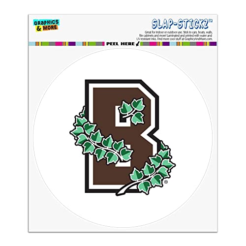 Graphics & More Brown University Secondary Logo Automotive Car Window Locker Circle Bumper Sticker #TOP8