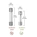 10Pcs 5x20mm T15AL250V 15A 250V Slow Blow Fuse Glass Tube Fuse Time-delay Fuse (3/16 in x 3/4 in)