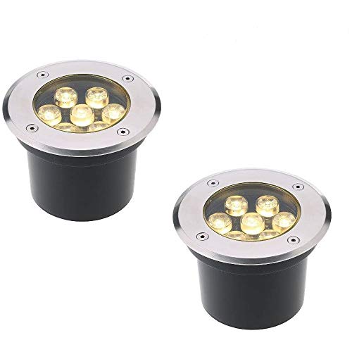 Familite In Ground Well Lights, 7W Landscape Pathway Lights, Low Voltage Ac/Dc 12V, Ip67 Waterproof Outdoor Floodlights, Pack Of 2 #TOP7