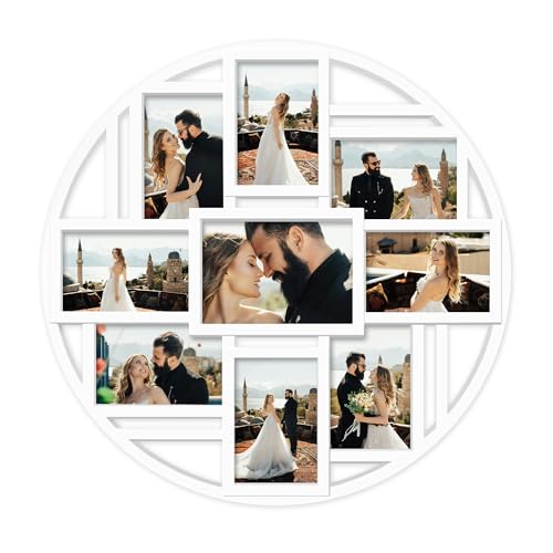 Jerry & Maggie 9-Opening Round 4×6 Collage Wall Frame, Multi