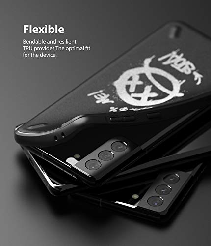 Image of Ringke Onyx Design for Galaxy S21 Plus Case Back Cover, [Extreme Tough] Rugged Flexible Protection Durable Anti-Slip TPU Heavy Impact Shock Absorbent for Galaxy S21 Plus 5G Back Cover Case - Graffiti