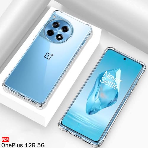 Image of TheGiftKart Crystal Clear Back Cover Case for OnePlus 12R 5G | Raised Bumps for Camera & Screen Protection | Ultra Clear Soft Silicone Back Cover Case for OnePlus 12R 5G (TPU, Transparent)
