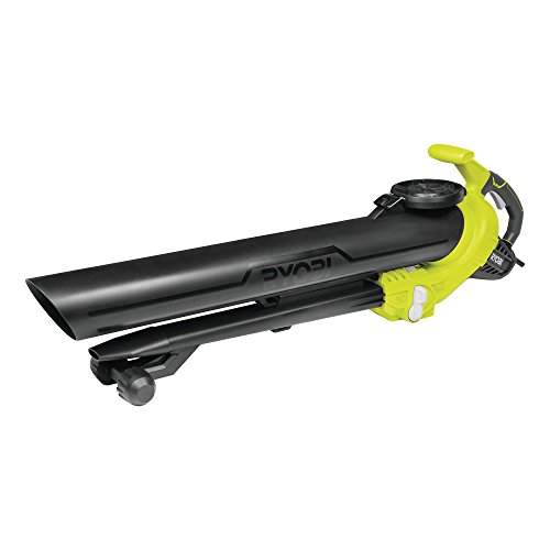 Ryobi RBV3000CESV AC 3000 W Over-Under Style Souffleur Vac, 375 km/h, Vitesse de l'air – Hyper Vert/Gris